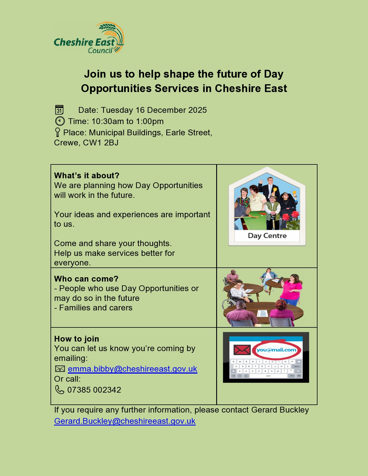 information on day opportunities event